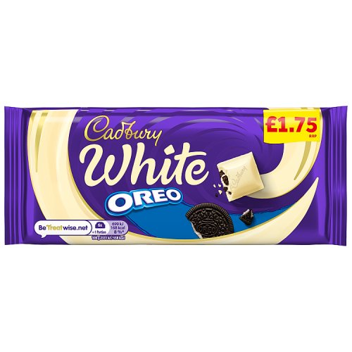 Cadbury Dairy Milk Oreo White PM £1.75 120g pack shot