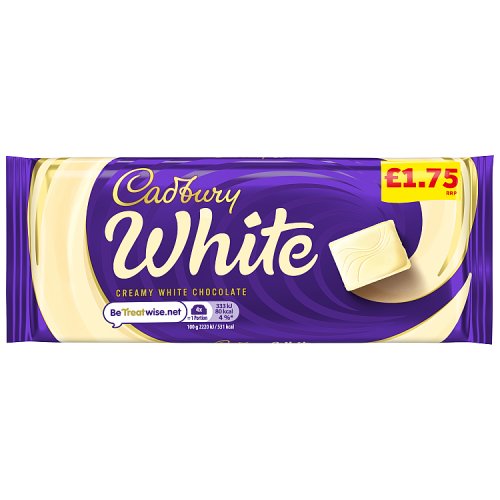 Cadbury Dairy Milk White Block PM £1.95 90g pack shot