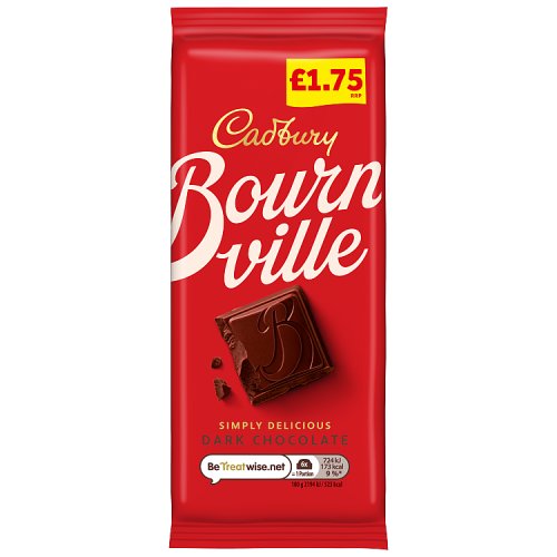 Cadbury Bournville PM £1.75 100g pack shot