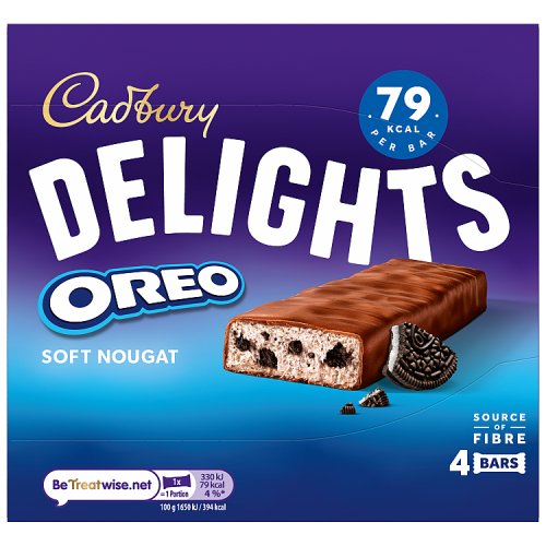Cadbury Delights Oreo 4pk (4 x 88g) pack shot