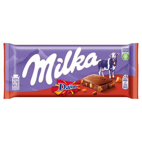 Milka Daim Pieces 100g pack shot