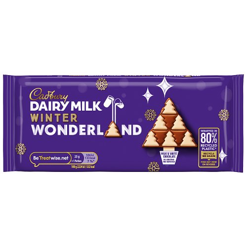 Cadbury Dairy Milk Winter Block 100g pack shot