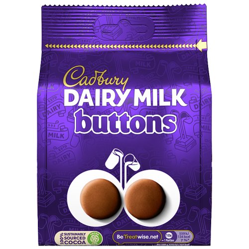 Cadbury Large Bag Giant Buttons 100g (E) pack shot