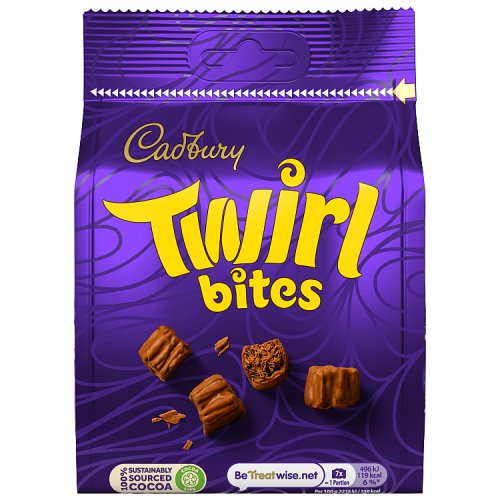 Cadbury Large Bags Twirl Bites 100g (E) pack shot