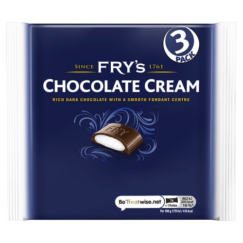 Frys Cream Chocolate 3pk (3 x 49g) 147g pack shot