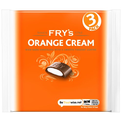 Frys Cream Orange 3pk (3 x 49g) 147g pack shot