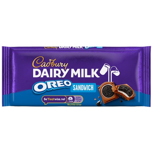 Cadbury Dairy Milk Oreo Sandwich Block 96g pack shot