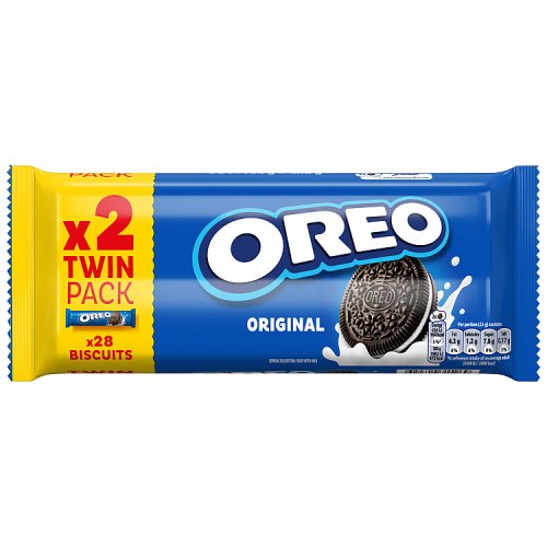 Oreo Original Cookie Sandwich Biscuits Twin 2pk (2 x 154g) pack shot