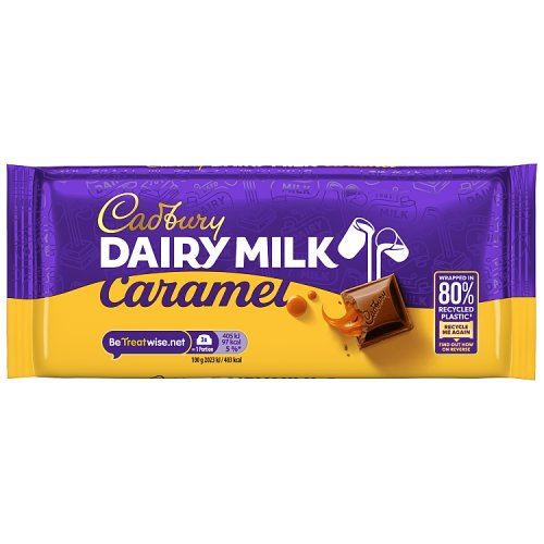 Cadbury Dairy Milk Caramel 120g pack shot