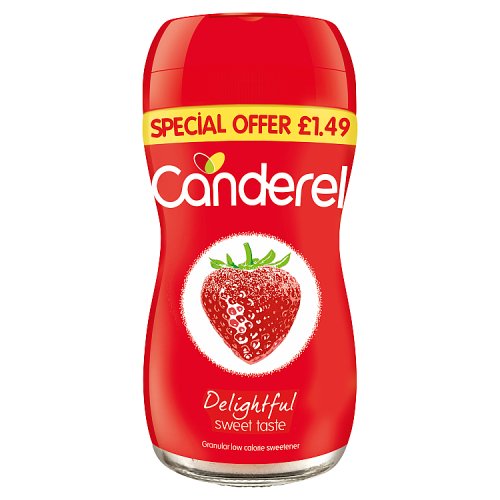 Canderel Granular Low Calorie PM £1.49 40g pack shot
