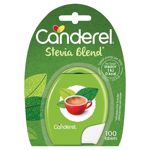 Canderel Tablets With Stevia 100 Sachets pack shot