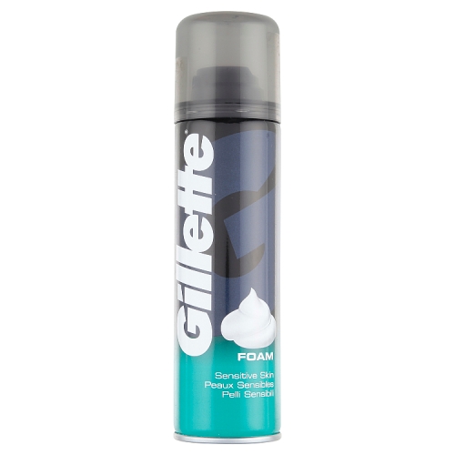 Gillette Sensitive Shaving Foam 200ml pack shot