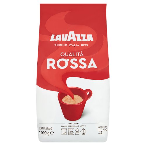 Lavazza Qualita Rossa Beans 1kg pack shot