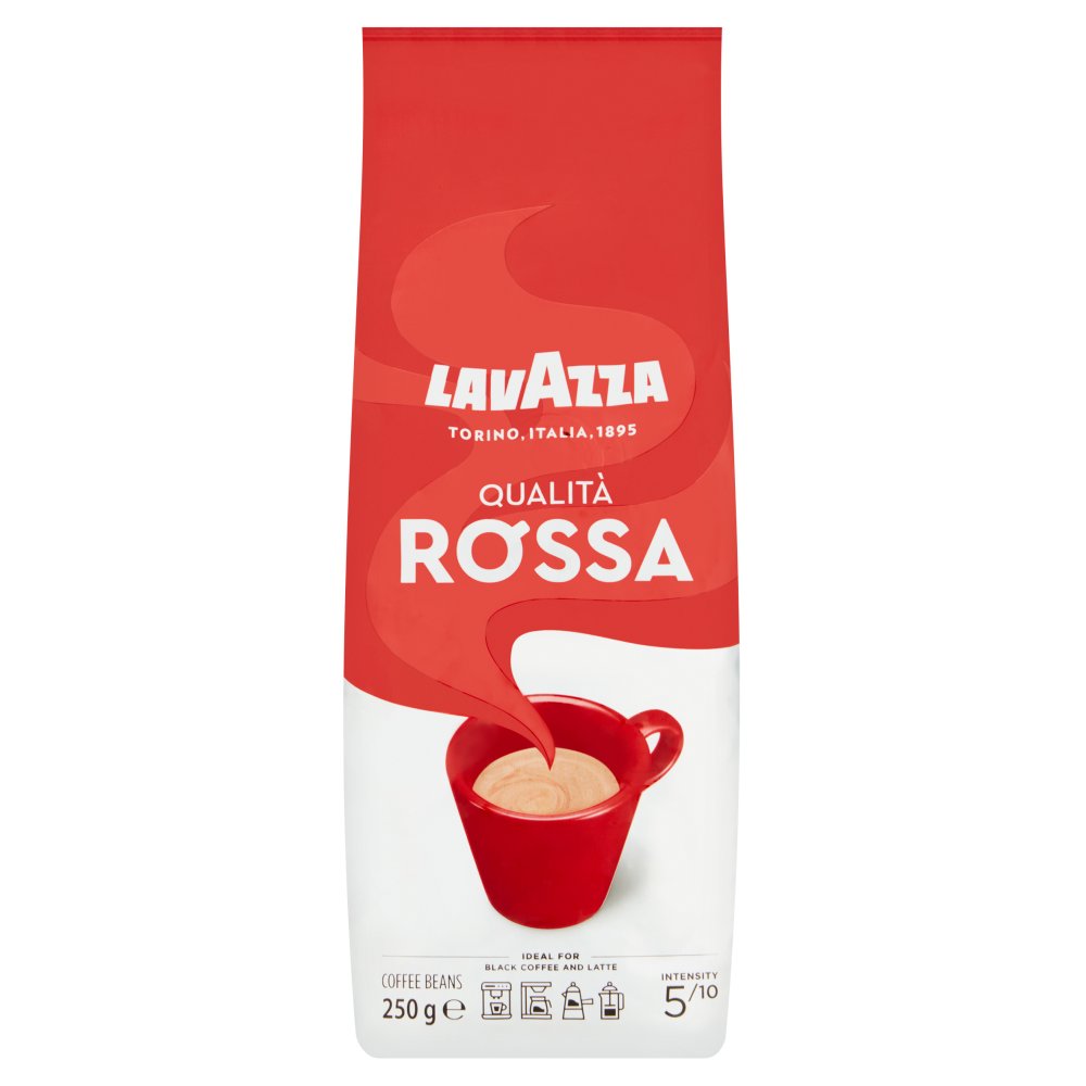 Lavazza Qualita Rossa Coffee Beans 250g pack shot