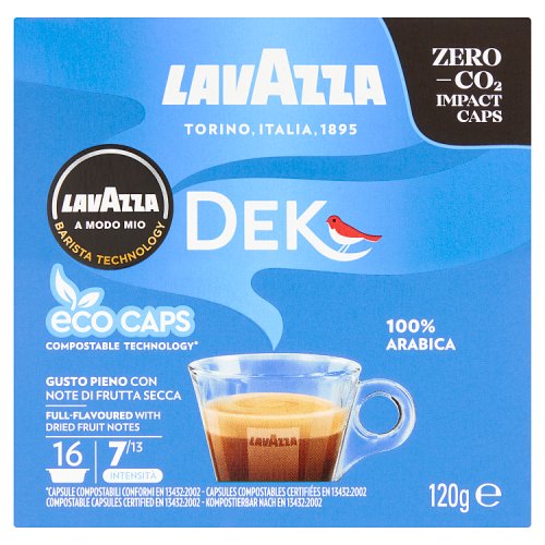 Lavazza Modo Mio Decaf Capsules 120g pack shot