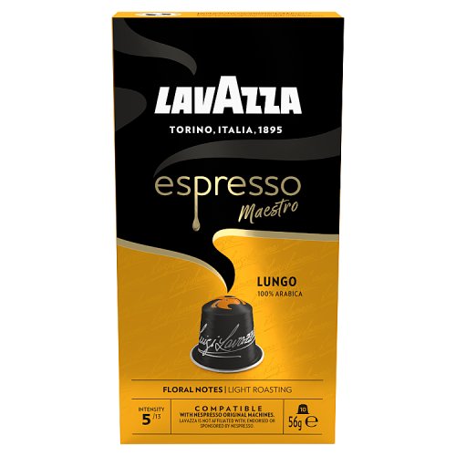 Lavazza Lungo Alum Nespresso Caps 56g pack shot