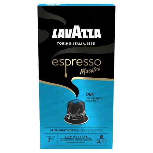 Lavazza Decaf Alum Nespresso Caps 56g pack shot
