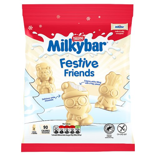 Milkybar Festive Friends Bag 57g pack shot