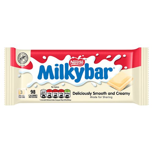 Milkybar White Block 90g pack shot