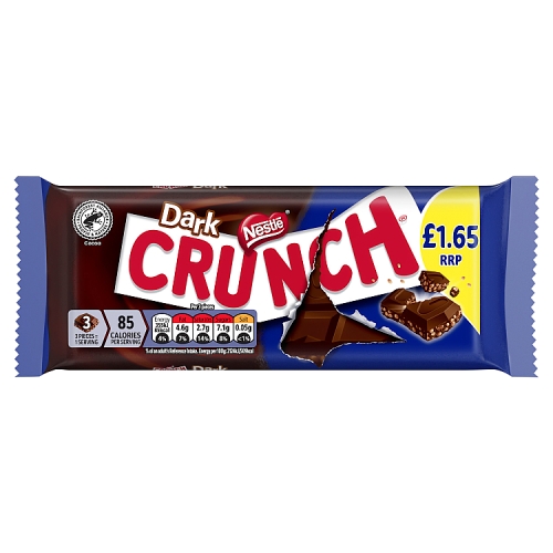 Nestle Crunch Bar Dark PM £1.65 100g pack shot