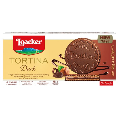 Loacker Tortina Dark Noir 125g pack shot
