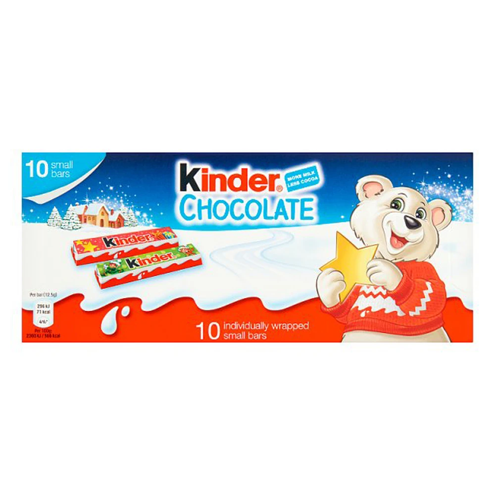 Kinder Chocolate T10 125g pack shot