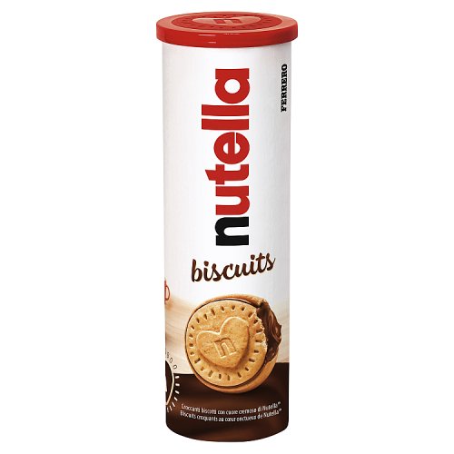 Nutella Chocolate & Hazelnut Biscuits Tube 166g pack shot