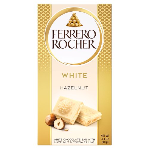 Fererro Rocher White Chocolate Tablet 90g pack shot