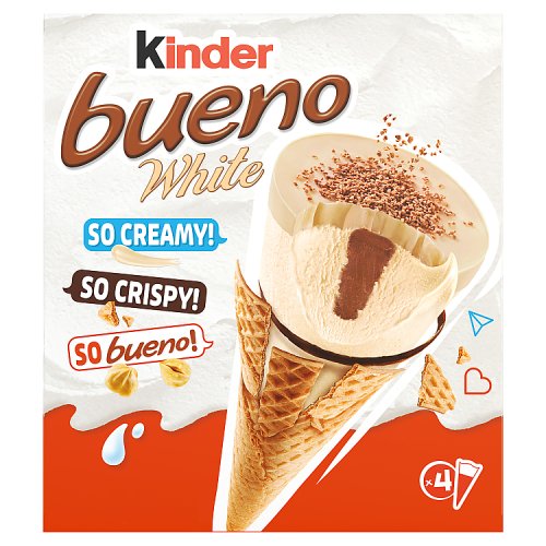 Kinder Bueno White Cone (4 x 90ml) pack shot