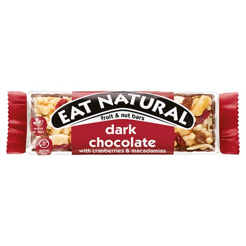 Eat Natural Dark Choc Cranberries & Macadamia 40g pack shot