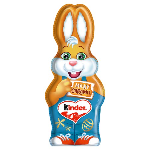 Kinder Caramel Hollow Chocolate Bunny 110g pack shot