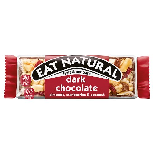 Eat Natural Fruit & Nut Cranberry Almond & Dark Chocolate 40g pack shot