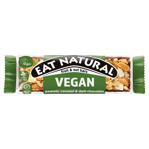 Eat Natural Fruit & Nut Vegan Peanuts Coconut & Chocolate 40g pack shot
