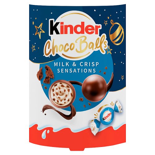 Kinder 11 Choco Balls Milk & Crisp Sensations 90g pack shot