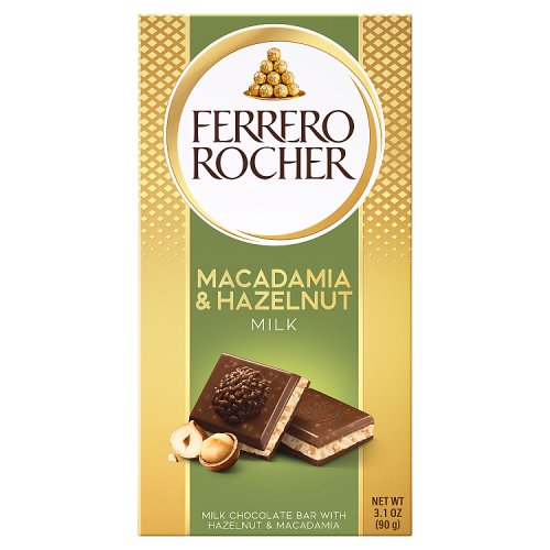 Ferrero Rocher Tablets  Macadamia 90g pack shot