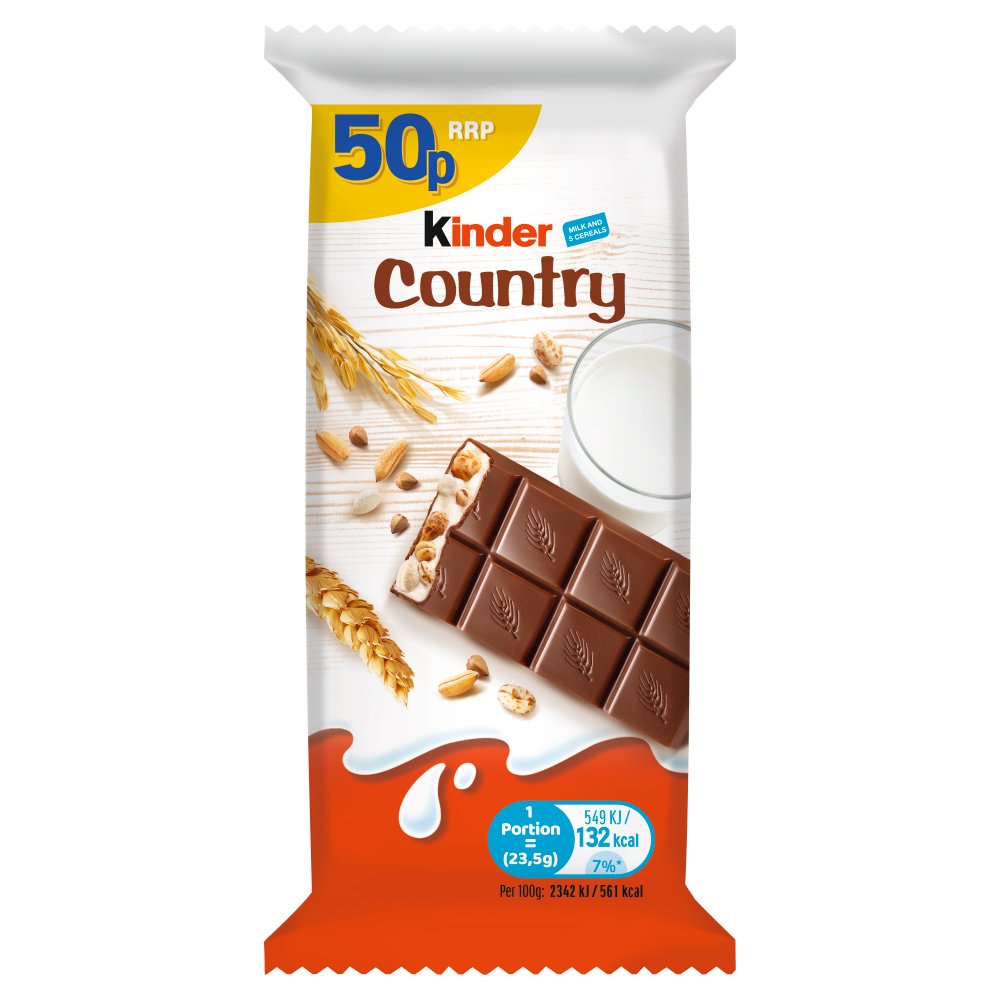 Kinder Country Bar 23.5g PMP pack shot