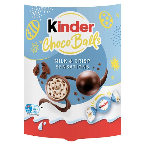 Kinder Choco Balls Milk & Crisp Sensations 90g pack shot