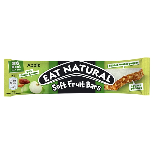 Eat Natural Soft Fruit Bar Apple 25g pack shot