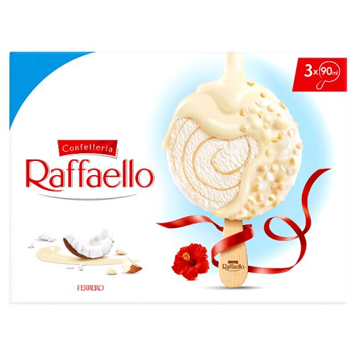 Raffaello Ice Cream 3pk 3pk pack shot