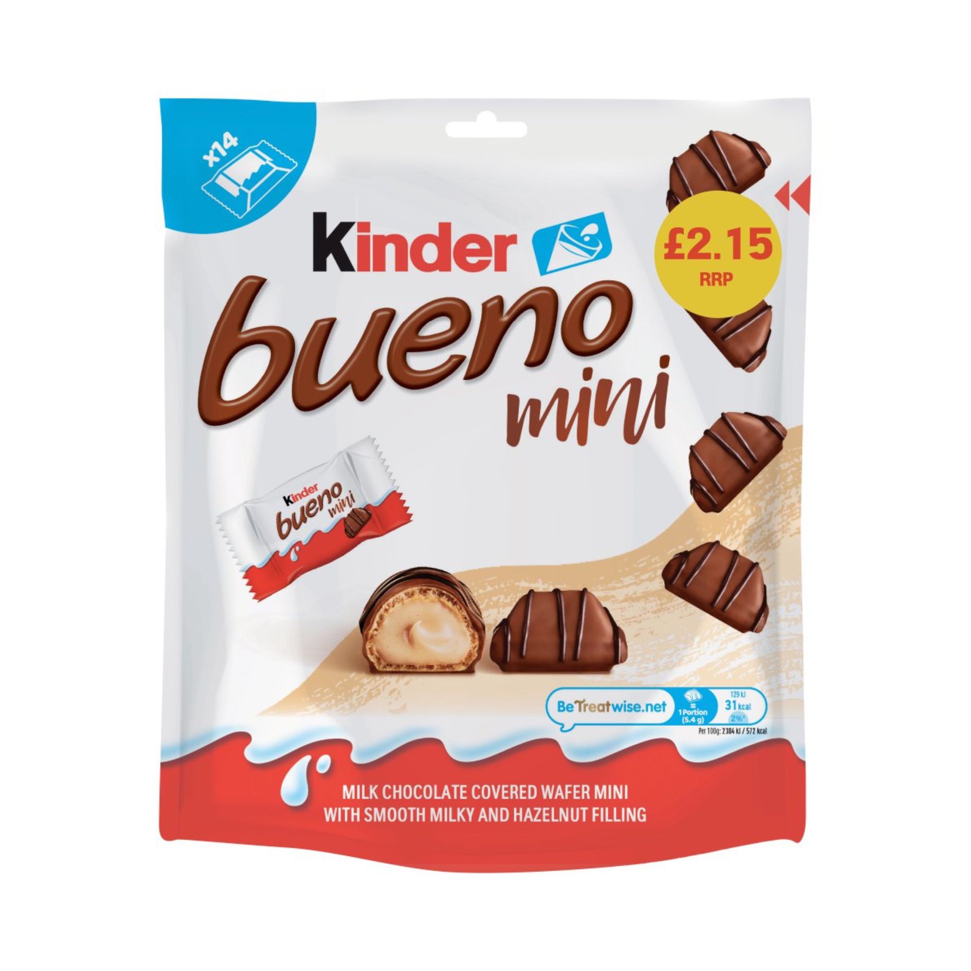 Kinder Mini Buenos PM £2.15 75g pack shot