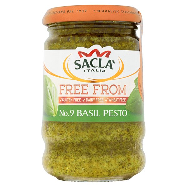 Sacla Vegan Basil Pesto 190g pack shot