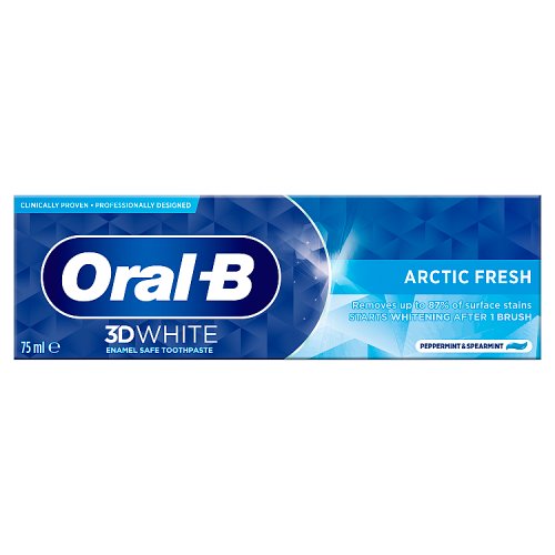 Oral B 3D White Arctic Fresh Toothpaste 70g pack shot