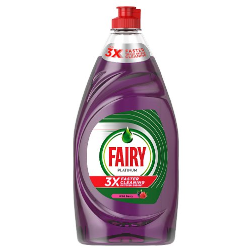 Fairy Liquid Platinum Quick Wash Wild Berry 820ml pack shot