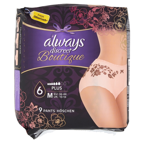 Always Discreet Boutique Pants Plus Medium 9s pack shot
