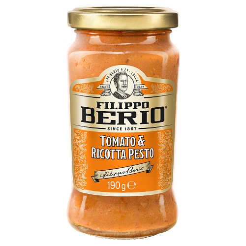 Filippo Berio Pesto Tomato & Ricotta 190g pack shot