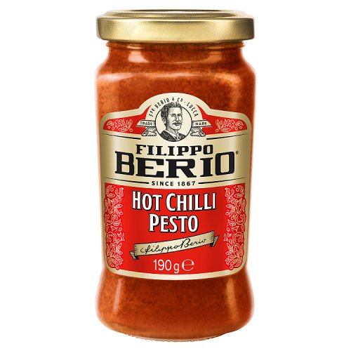 Filippo Berio Pesto Hot Chilli 190g pack shot