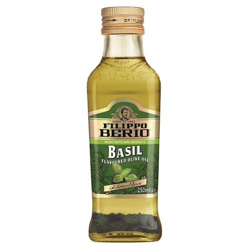 Filippo Berio Olive Oil With Basil 250ml pack shot