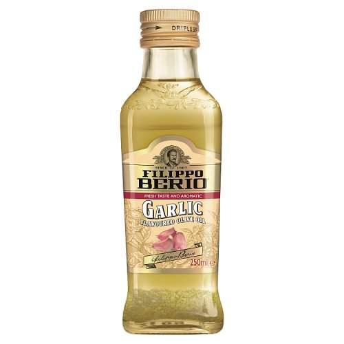 Filippo Berio Olive Oil Flavoured Garlic 250ml pack shot