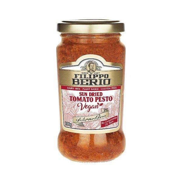 Filippo Berio Vegan Sundried Tomato Pesto 190g pack shot
