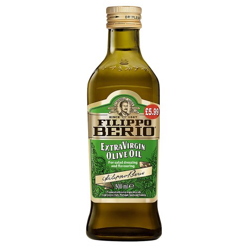 Filippo Berio Extra Virgin PM £6.99 500ml pack shot